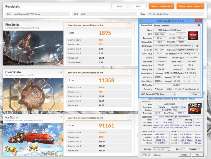 3dmark oc2 720x545 SAPPHIRE HD 7730 1GB GDDR5 
