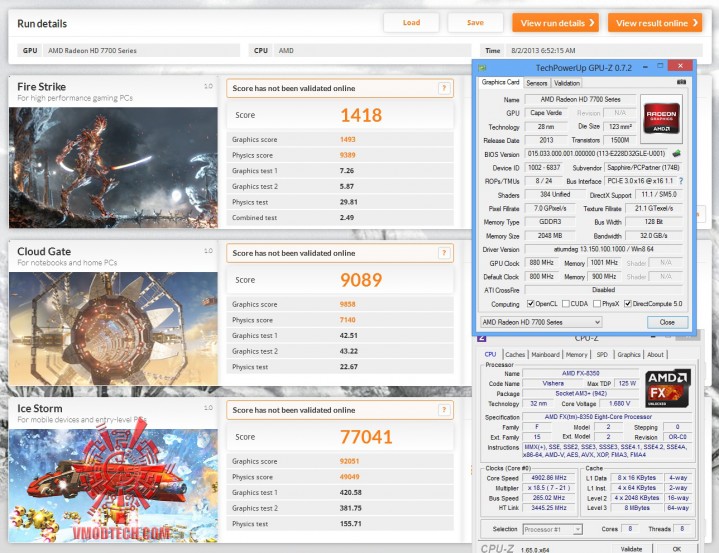 3dmark2 oc 719x553 SAPPHIRE HD 7730 2GB GDDR3