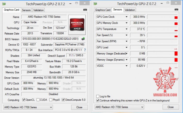 gpuz 720x444 SAPPHIRE HD 7730 2GB GDDR3