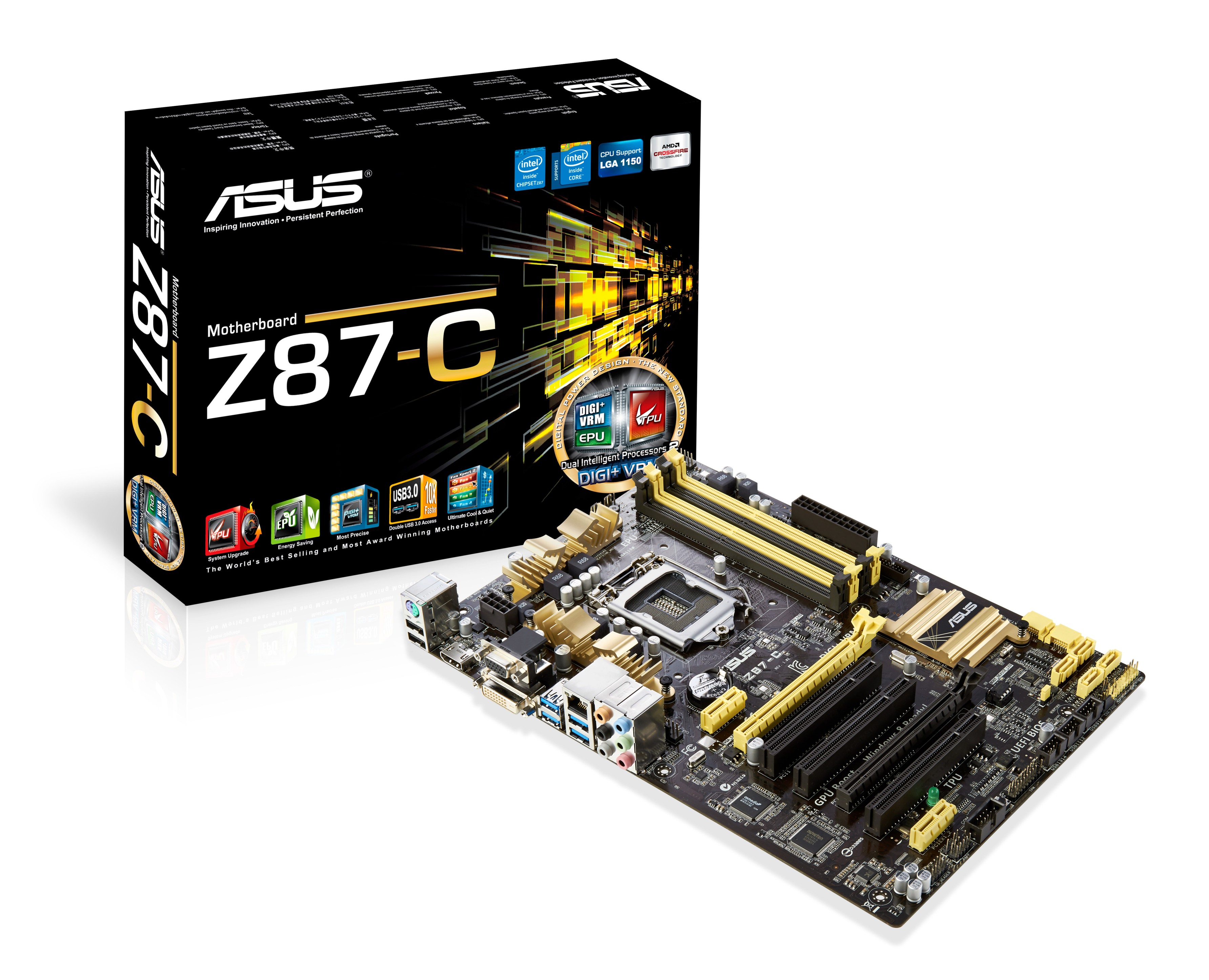asus-z87-c-whql_resize asus z87 c whql resize “เอซุส” ยกระดับความล้ำหน้าด้านนวัตกรรมด้วยประกาศนียบัตร WHQL Certification รับรองให้ ASUS Z87 C เป็นมาเธอร์บอร์ดชิพเซ็ต Intel® Z87 ตัวแรกของโลก ที่ผ่านมาตรฐานคุณภาพด้านฮาร์ดแวร์ สามารถรองรับการใช้งานกับระบบปฏิบัติการ วินโดวส์ 8.1 ใหม่ล่าสุดจากไมโครซ้อฟท์