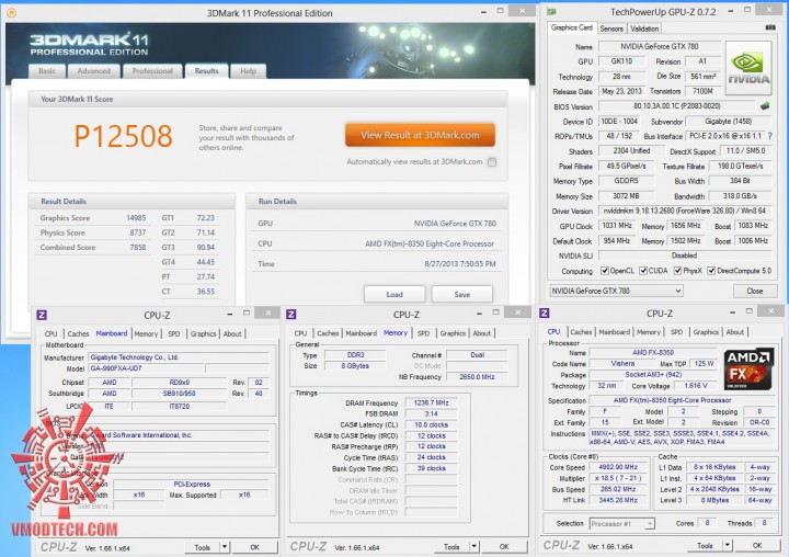3d11 oc 720x508 GIGABYTE GeForce GTX 780 New WINDFORCE 3X Rev 2.0 ON AMD FX 8350
