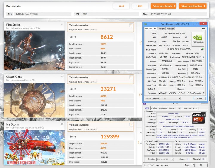3dmark 2 720x562 GIGABYTE GeForce GTX 780 New WINDFORCE 3X Rev 2.0 ON AMD FX 8350