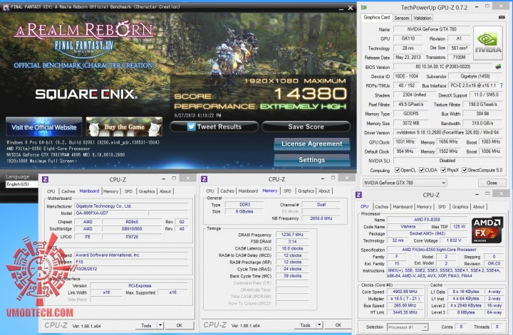 ff oc 720x471 GIGABYTE GeForce GTX 780 New WINDFORCE 3X Rev 2.0 ON AMD FX 8350