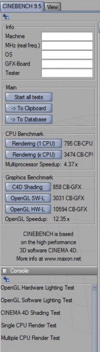 cinebench9 205x720 AMD FX 8350 On Air Cooling Test  With Cooler Master V8 GTS 