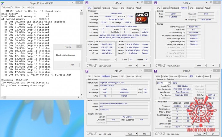 superpi1mb 5ghz 720x444 AMD FX 8350 On Air Cooling Test  With Cooler Master V8 GTS 