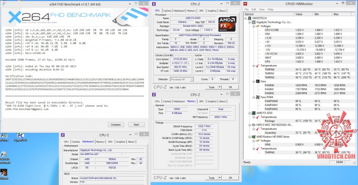 x264 720x373 AMD FX 8350 On Air Cooling Test  With Cooler Master V8 GTS 