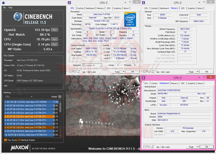 c115 ASUS H87M PRO Micro ATX Motherboard Review