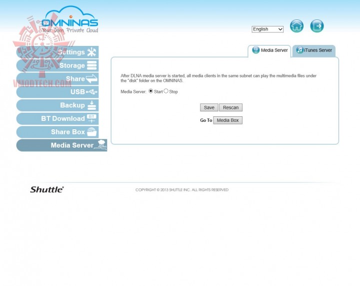 9-media-server-1 9 media server 1 720x573 SHUTTLE OMNINAS KD22 2 bay NAS