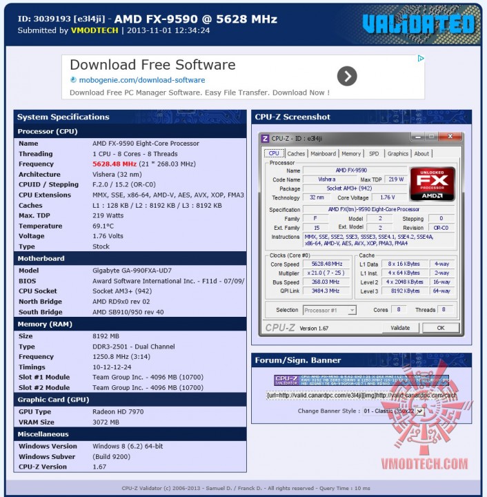 56 validated 706x720 AMD FX 9590 Processor Review 