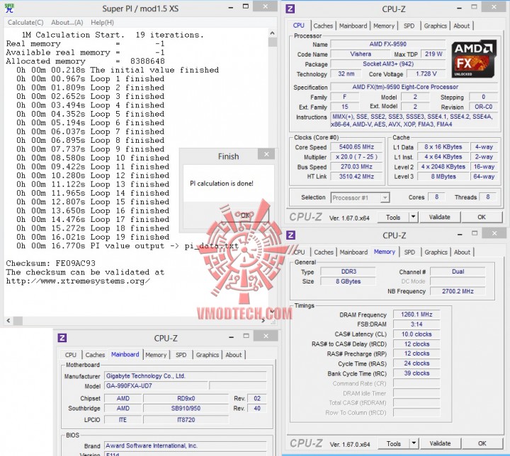 superpi1mb 45 720x645 AMD FX 9590 Processor Review 