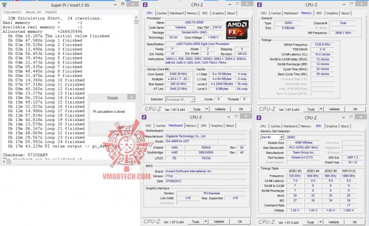 superpi32mb oc 720x441 AMD FX 9590 Processor Review 