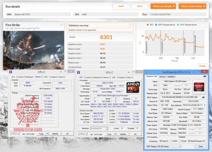fire oc 720x517  ASUS R9 280X DirectCU II TOP
