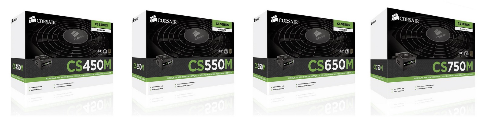 packaging-of-cs-series packaging of cs series Corsair ขอแนะนำผลิตภัณฑ์ใหม่ ในกลุ่ม Power Supply ตระกูล CS Series Modular ประสิทธิภาพระดับ Certificate 80 Plus Gold แต่ราคา 80 Plus Bronze