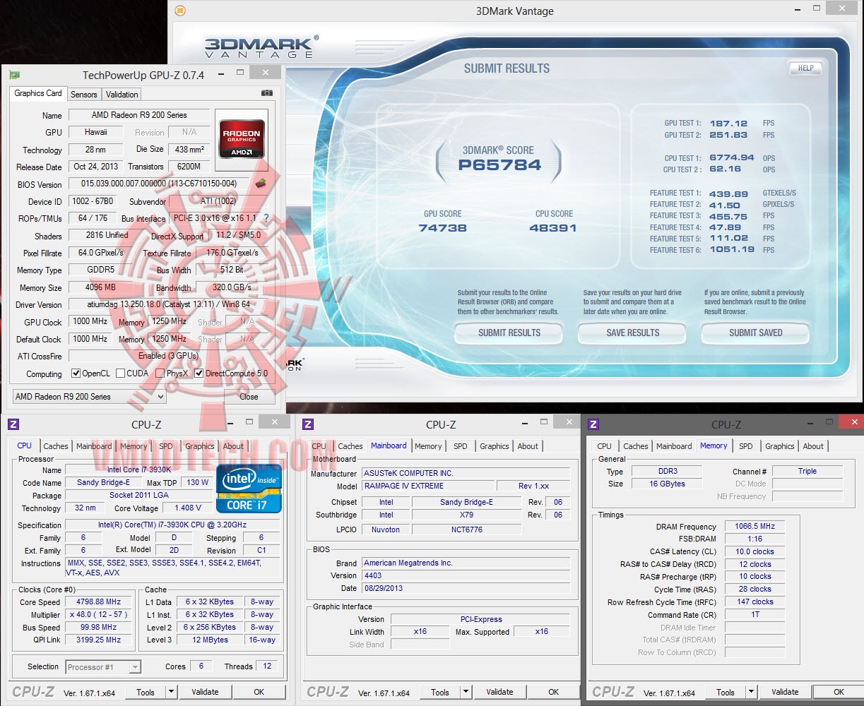 van van AMD RADEON R9 290X 3 Ways CrossFireX Review