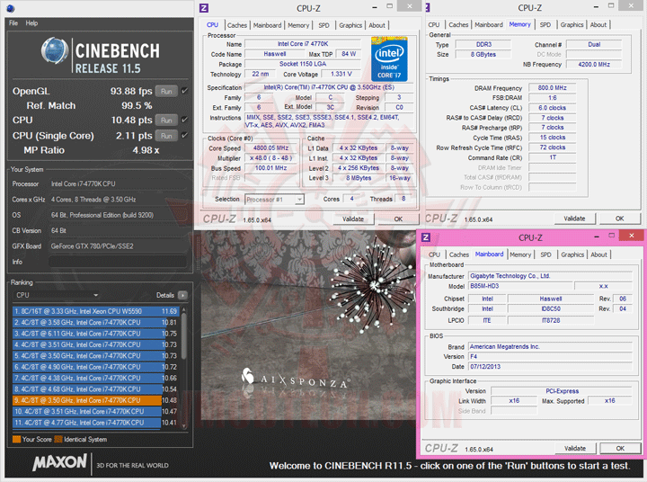 c115 GIGABYTE B85M HD3 Motherboard Review