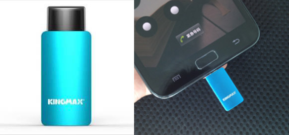 011 011 Sharing files anytime and anywhere KINGMAX PJ 01 OTG USB Flash Driver