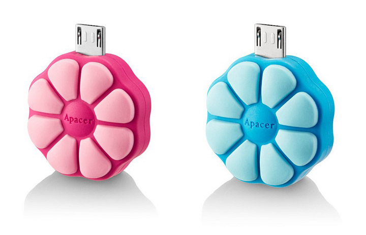 01 01 หวานแหววสุดๆไปกับแฟลชไดร์ฟ Apacer AH172 “FlowerCandy” Mobile Flash Drive FlowerCandyมีให้เลือกสองสี สุดแอ๊บแบ๊ว เพิ่มพื้นที่ความจุให้กับสมาร์ทโฟนและแท็บเล็ต เพื่อความสนุกที่สามารถแบ่งปันกันได้มากกว่า!