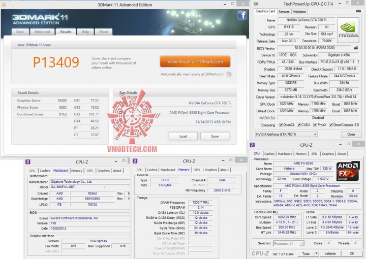 11 11 720x510 GIGABYTE GeForce GTX 780 Ti OC Version WINDFORCE 3X ON AMD FX 8350