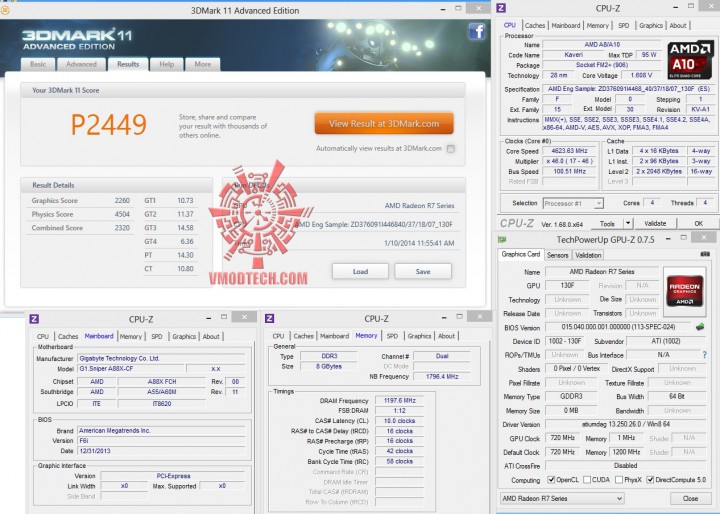 11 720x514 GIGABYTE G1.SNIPER A88X (Rev 3.0) ON AMD A10 7850K 