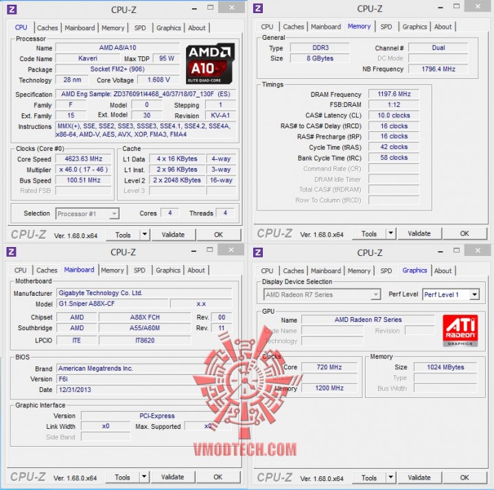 cpuid 720x714 GIGABYTE G1.SNIPER A88X (Rev 3.0) ON AMD A10 7850K 