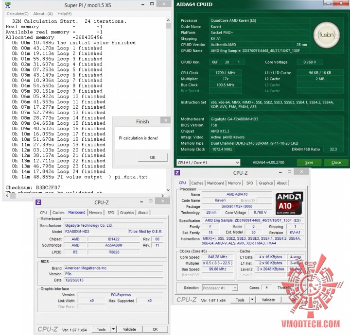 superpi32 720x690 GIGABYTE F2A88XM HD3 