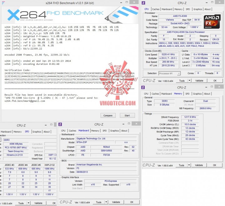 x264 52ghz 720x661 GIGABYTE GA 970A D3P (rev. 1.0)