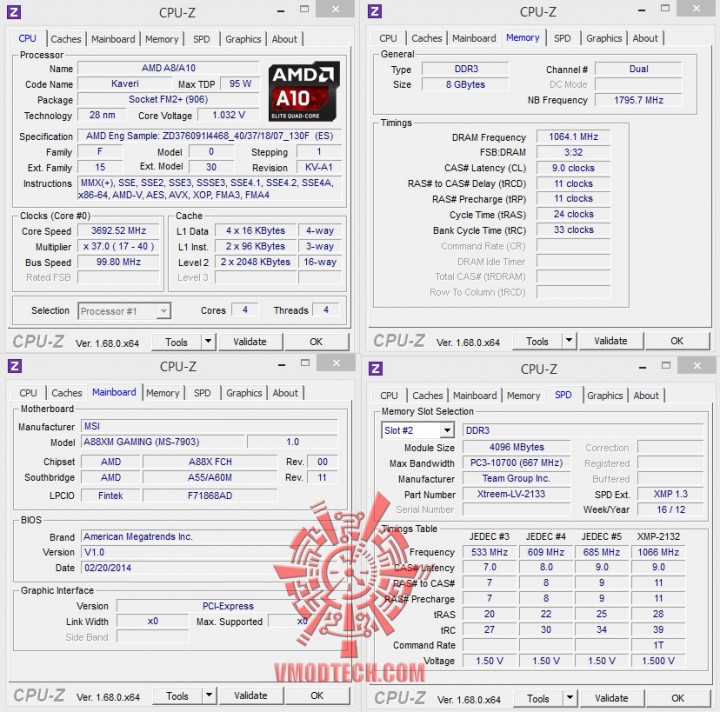 cpuid 720x712 AMD A10 7850K Dual Graphics Performance 