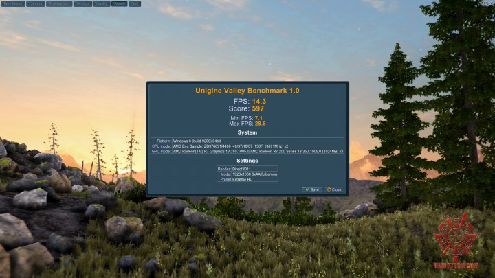 valley 2014 03 10 21 41 49 38 720x405 AMD A10 7850K Dual Graphics Performance 