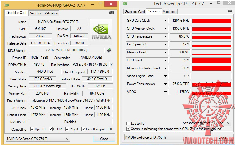 gpuz gpuz GALAXY GeForce GTX750 Ti OC Slim