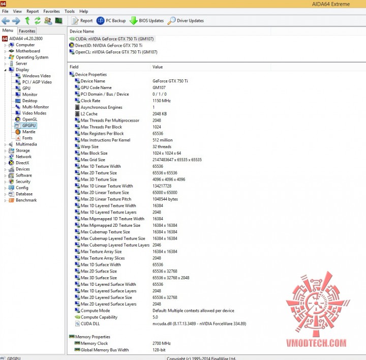 aida-2 aida 2 720x708 GALAXY GeForce GTX750 Ti OC Slim