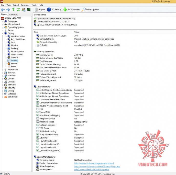 aida-3 aida 3 720x715 GALAXY GeForce GTX750 Ti OC Slim