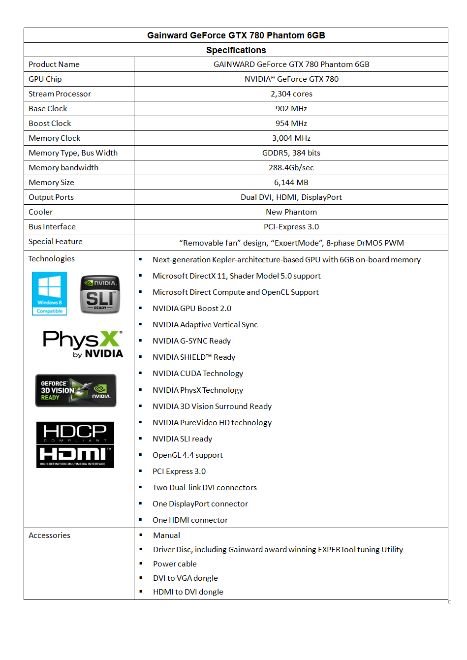 041 041 Gainward GeForce GTX 780 Phantom 6GB