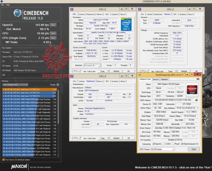 cine11 cine11 720x580 ASRock Fatal1ty Z87 Professional