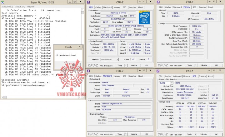 5ghz-superpi 5ghz superpi 720x441 ASRock Z87M Extreme4