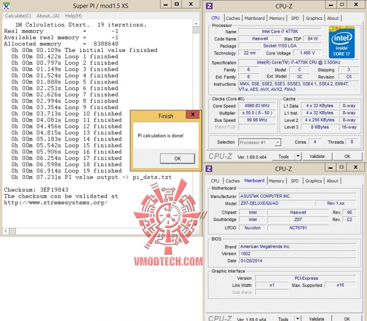 5ghz superpi 720x630 ASUS Z87 DELUXE/QUAD