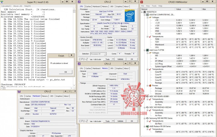 superpi32 720x455 ASUS Z87 DELUXE/QUAD