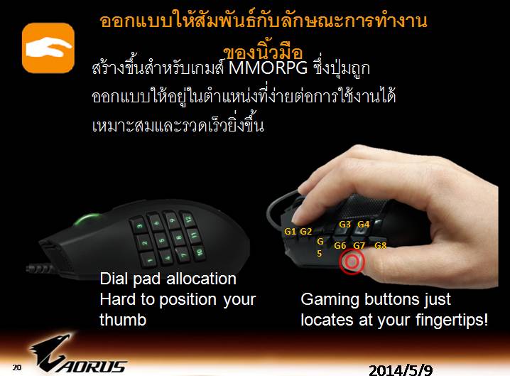 aorus slide 20 เที่ยวชมงาน GIGABYTE Tech Tour 2014 Game On สัมผัสเทคโนโลยีใหม่จาก GIGABYTE