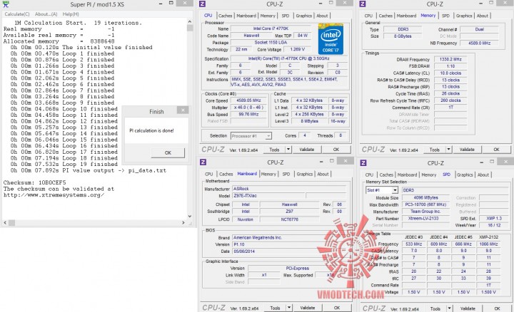 superpi1mb 720x438 ASRock Z97E ITX/ac Motherboard Review