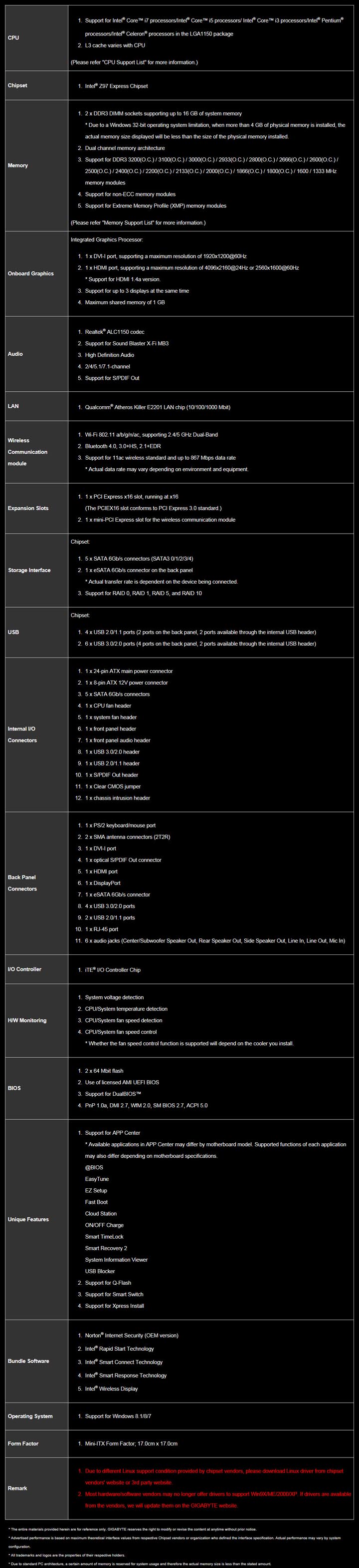 s2 s2 GIGABYTE Z97N GAMING 5 Motherboard Review