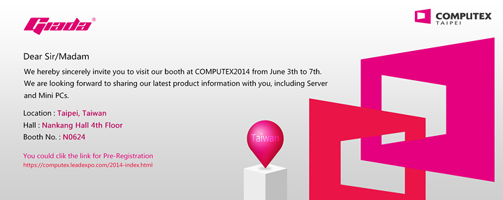 012 012 GIADA เชิญทุกท่านร่วมสัมผัสประสบการณ์ใหม่ จาก Server และ Mini PC อันทรงพลังในงาน Computex 2014