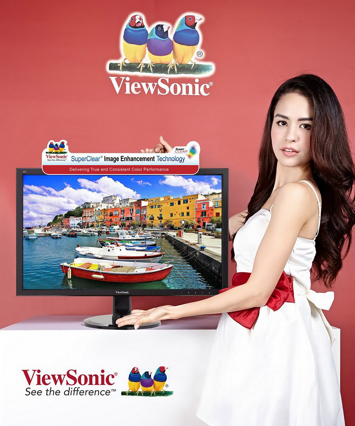 013 013 ViewSonic เผยจอภาพล่าสุด มาพร้อมสีสันที่สดใสด้วย SuperClear® Image Enhancement Technology VX56 Series ให้ภาพที่สว่างกว่า อิ่มกว่า และสีสันที่สดใสกว่า