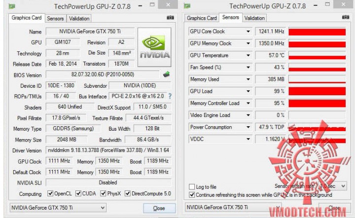 gpuz2 720x442 GALAXY GeForce GTX750 Ti GC 2GB 