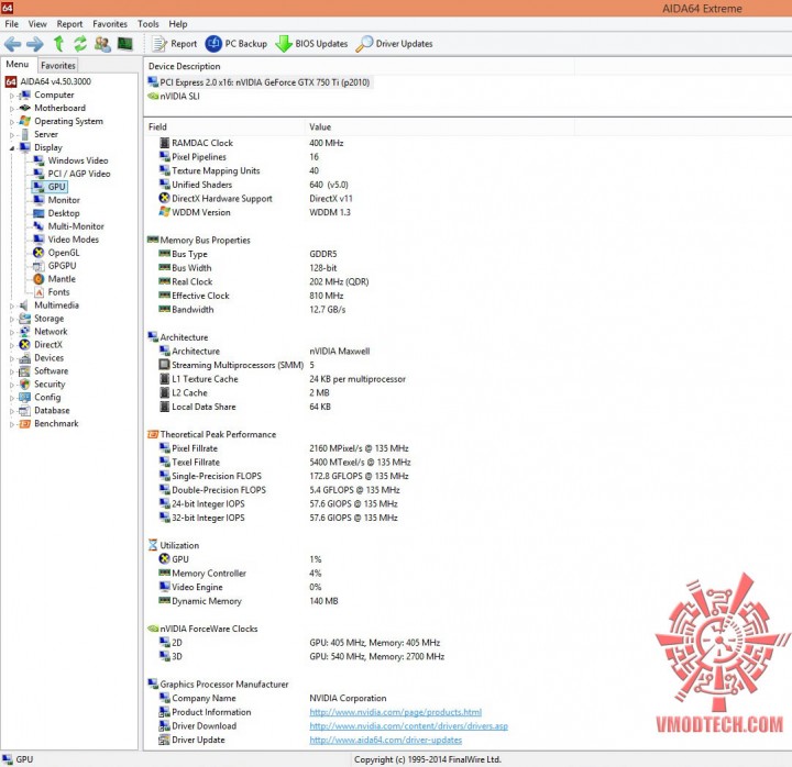 gpu1 720x698 GALAXY GeForce GTX750 Ti GC 2GB 