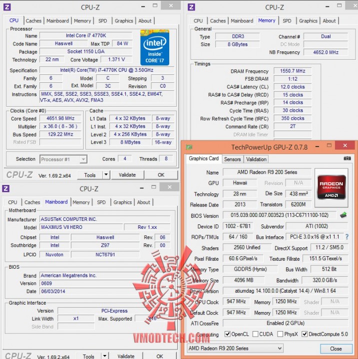cpuid cpuid 717x720 ASUS MAXIMUS VII HERO Motherboard Review