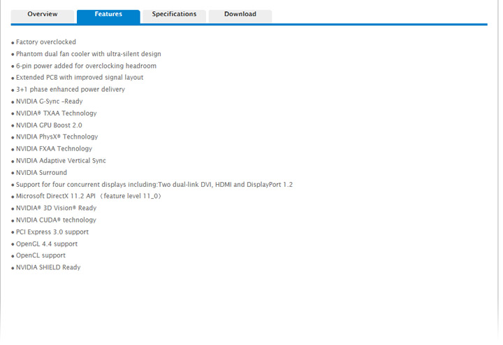 spec1 GALAXY GeForce GTX750 Ti GC 2GB 