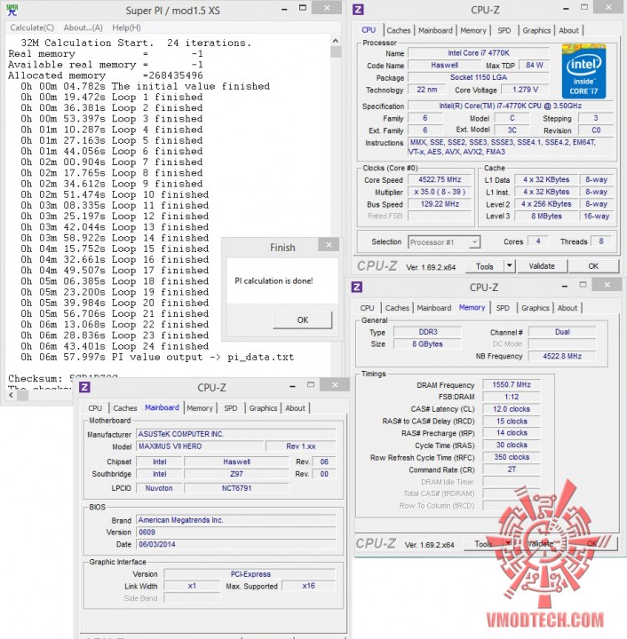 superpi32 706x720 AVEXIR CORE SERIES DDR3 3000 CL12 8GB