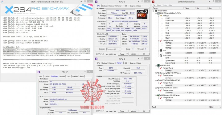 x264 1 720x372 MSI 970 GAMING Motherboard Review