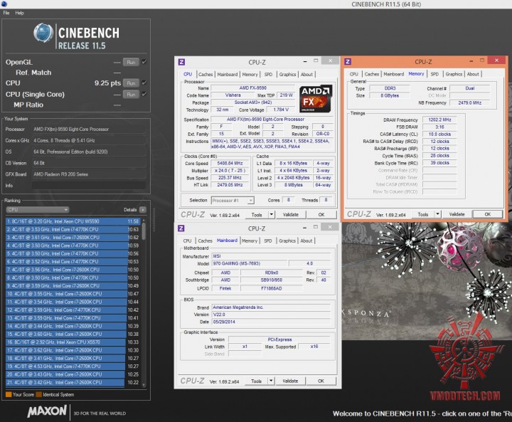 cine11 54 720x593 MSI 970 GAMING Motherboard Review