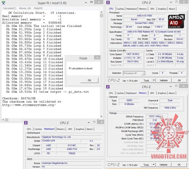 superpi1mb 720x641 AMD A10 7800 Processor Review