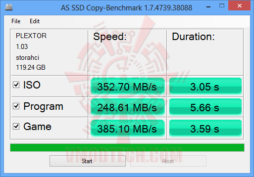 asssdbenchmark 03 ASRock Z97 Extreme6 Ultra M.2 PCIe Gen3x4 With Plextor PCIe M.2 2280 SSD PX G128M6e Review